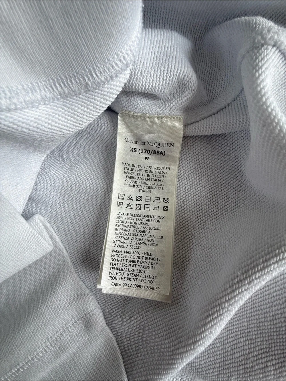 Alexander McQueen Logo Print OVERSIZED Sweatshirt Size XS
